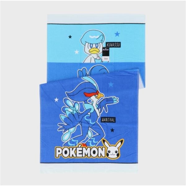 ポケモンバスタオル■クワッス&amp;ウェルカモ&amp;ウェーニバル 綿100%約60×120cm