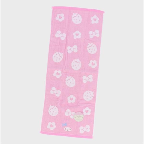 サンリオソフトフェイスタオル■マイメロディ■綿100％約34×80cmボリューム感