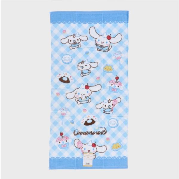 サンリオ『ファンシースナック』コンパクトバスタオル■シナモロール■綿100%50×100cm