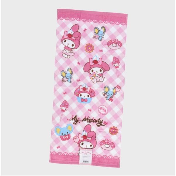 サンリオ『ファンシースナック』フェイスタオル■マイメロ■綿100%34×75cm