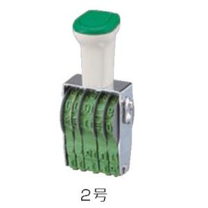 サンビー テクノタッチ回転印 欧文日付(明朝体) 2号(5連 年号2連式) TKA-D02