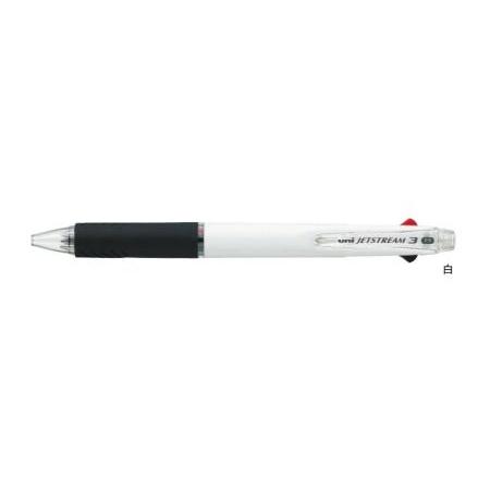 三菱鉛筆 油性ボールペン ジェットストリーム 3 3色ボールペン 白 SXE340005.1 名入れ...