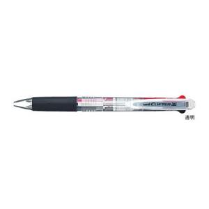 三菱鉛筆 油性ボールペン クリフター 2 2色ボールペン 透明 SE2254.T 名入れ(パッド) 【ご注文単位 10本】｜aisol33