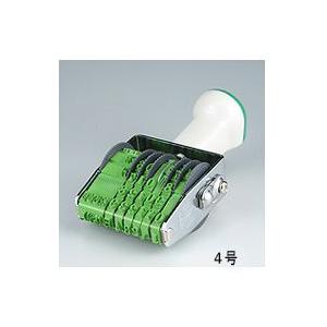 サンビー テクノタッチ回転印 消費税対応型 4号7連 （数字明朝体＋和文ゴシック体） TK-ST4