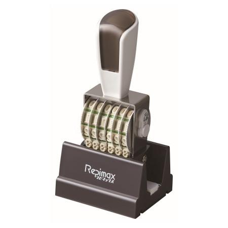 サンビー リピマックス 回転印 欧文6連 2号 明朝体 インク色(黒) RMX-6M2