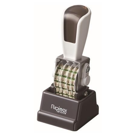 サンビー リピマックス 回転印 欧文日付 5号 明朝体 インク色(黒) RMX-DM5