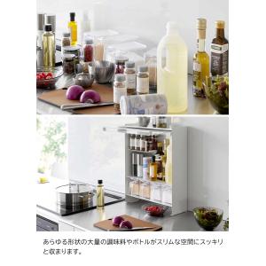 前が開く 隠せる調味料ラック タワー 山崎実業...の詳細画像3