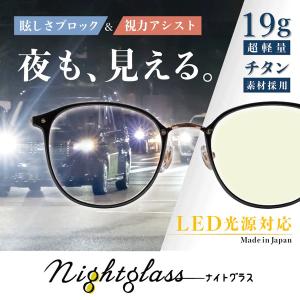 ナイトグラスLEDルナ(チタン素材採用・超軽量...の詳細画像1