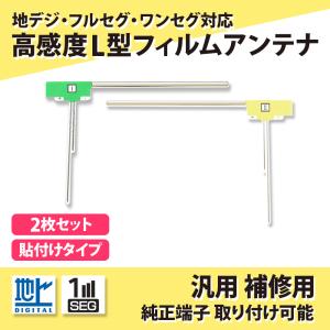 フィルムアンテナ 楽ナビ AVIC-MRZ009 交換 2枚 地デジ ワンセグ AVIC