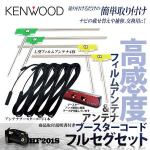 ケンウッド フィルムアンテナ HF201S コード 4本 セット  2014年モデル MDV-Z701　適合表有 アンテナコード 接続コード フルセグ 地デジ