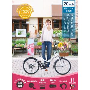 アイジュサイクル 折りたたみ自転車 20インチ...の詳細画像1