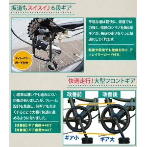 アイジュサイクル 折りたたみ自転車 20インチ...の詳細画像3
