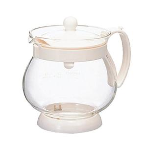 HARIO (ハリオ) ジャンピング リーフポット 2~3人用 ホワイト JPP-50W