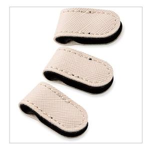 エレコム ケーブルホルダー ボタンクリップホルダー ソフトレザー Sサイズ