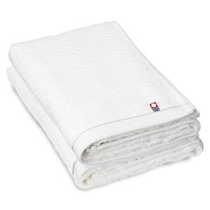 今治タオル バスタオル 綿 100% 2枚セット 波模様 ホワイト 白 バスタオル 今治 薄手 速乾 瞬間吸水 日本製 いまばり タオル セット