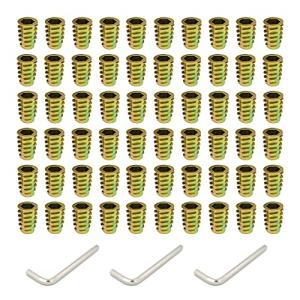 HDNCJFLEQ インサートナ 埋め込みナット 家具 木工 DIY ジョイント