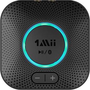 1Mii bluetooth 5.2 レシーバー オーディオ ブルートゥース 受信機 APTX HD aptx LL 低遅延 AAC RCAの商品画像