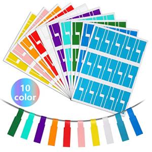 ケーブルラベル 300枚 ケーブルタグ カラーラベル 白