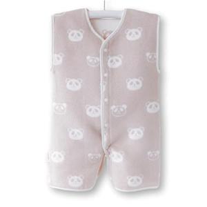 hugmamuR はぐまむ 綿毛布 スリーパー ロンパース 2way  パンダ) BU-6811-15