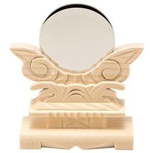 仏壇屋 滝田商店 神鏡(台付) 金属製「本鏡」 1.5�