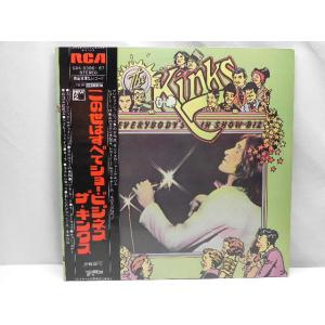 ザ・キンクス  THE KINKS この世はすべてショー・ビジネス 1972年 SRA-9386/87 帯付き 国内盤 2枚組 見開きジャケ アナログ レコード LP