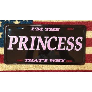インテリア アメリカン 雑貨 ガレージ  ナンバープレート ＰＲＩＮＣＥＳＳ プリンセス