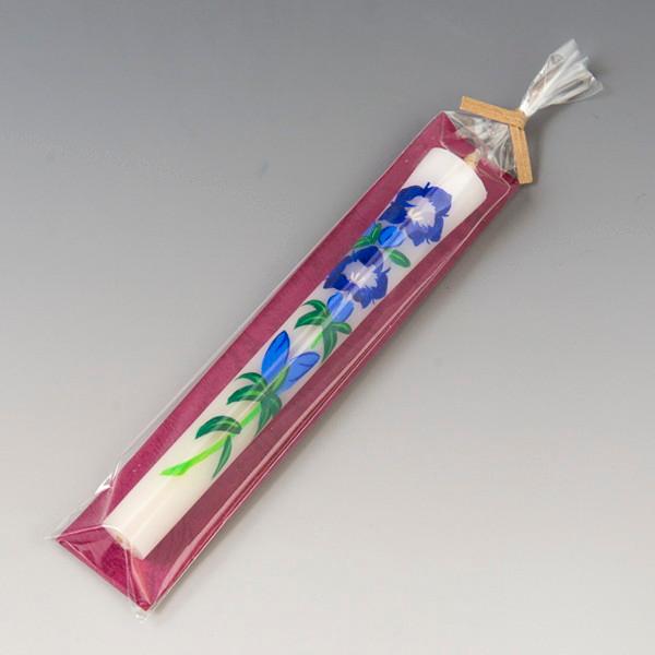 会津絵ろうそく　５号　１本入（袋）　リンドウ