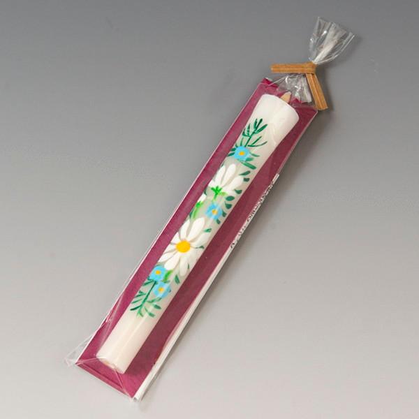 会津絵ろうそく　３号　１本入（袋）　マーガレット