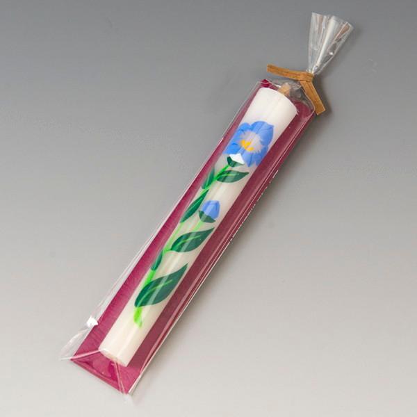 会津絵ろうそく　３号　１本入（袋）　キキョウ