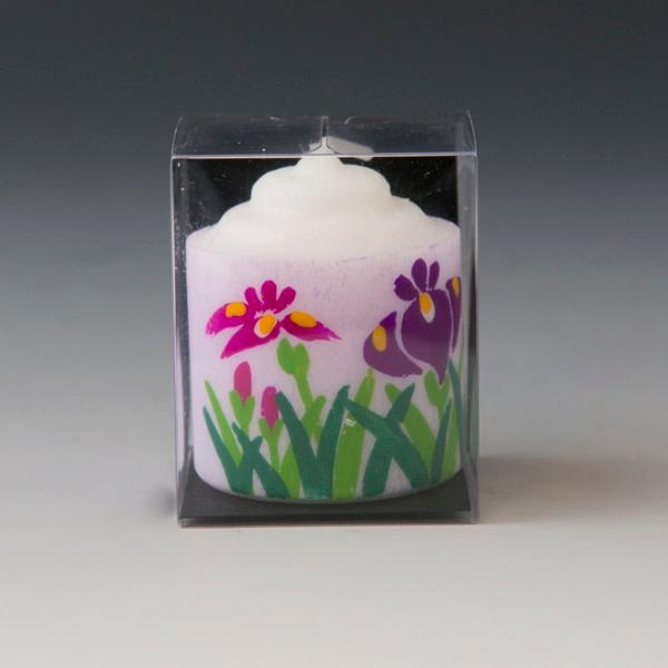 絵付キャンドル　アヤメ