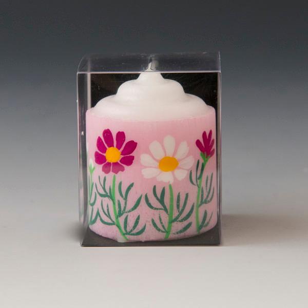 絵付キャンドル　コスモス