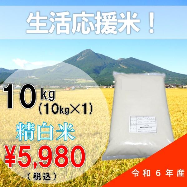 【数量限定！】生活応援米 令和6年産 10kg 白米 ブレンド米 会津産 訳あり （送料無料地域あり...