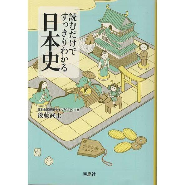 （古本）読むだけですっきりわかる日本史 後藤武士 宝島社 KO0176 20080619 発行
