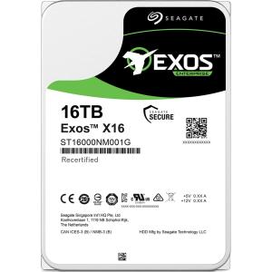 Seagate Exos X16 SATA 512E CMR  内蔵ハードディスク 3.5" 16TB 180日間 ST16000NM001Gメーカー再生品