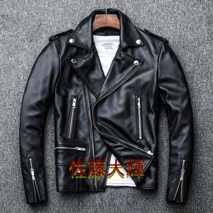 レザージャケット メンズ 革ジャン ライダースジャケット ダブル