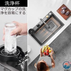 キッチンシンク ステンレス 大容量シンク 簡易...の詳細画像4
