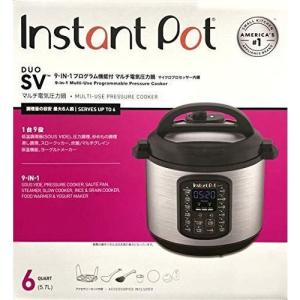 【国内正規輸入品】マルチ電気圧力鍋 Instant Pot 1台9役 Duo SV 5.7L ブラック ★外箱傷損がございます★