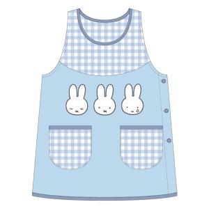 ●ミッフィー　miffy/キャラクター　エプロン/キッチン雑貨　前掛け　ポケット付き/フェイス　0406-081/4518648343640/プラスト｜ajewelry