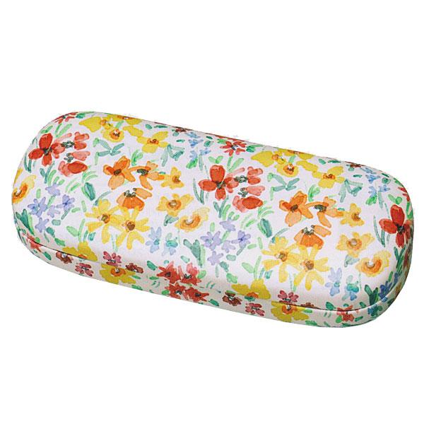 FRIENDS HILL フレンズヒル/クロス付 メガネケース/薄型 スリム ハードケース バネ式 ...