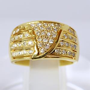 即納/marie claire マリクレール/K18ゴールド＆Pt900 プラチナ アクア