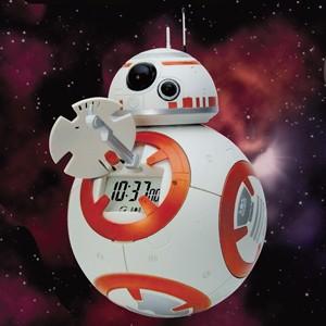 即納！　リズム時計　スターウォーズ目覚まし時計/BB-8　アクションクロック　ローグ・ワン　8RDA74MC03 (代引不可)｜ajewelry