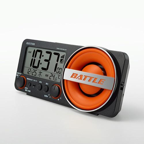 リズム　大音量デジタル電波時計/フィットウェーブバトル 230　アラーム音30種　温度表示　カレンダ...