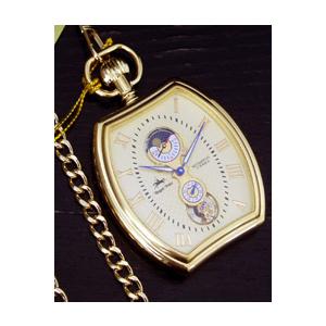 [Royal Polo]機械式（手巻き）トノー型エレガント懐中時計　C7420Ｇ(代引不可）｜ajewelry