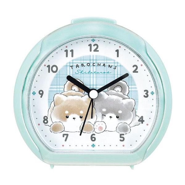 シバタロズ キャラクター ラウンドライトクロック 目覚まし時計 ベル音 ライト付 卒園 入学 記念品...