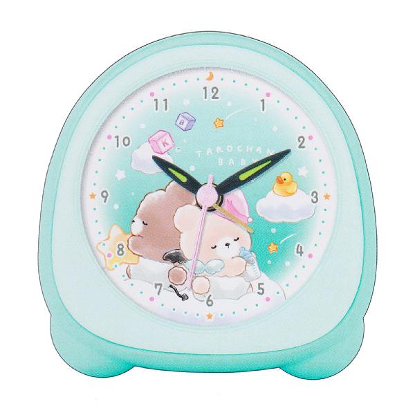 たろちゃんずベビー/ミニライトクロック 目覚まし時計 アラーム音 ライト付き キッズ かわいい キャ...