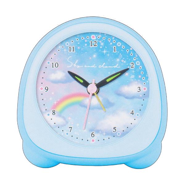 スカイアンドクラウド/ミニライトクロック 目覚まし時計 アラーム音 ライト付 キッズ かわいい ゆめ...