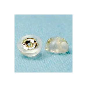 K18 18金 ゴールド＆シリコン　ダブルロック　ピアスキャッチ（ペア）(代引不可)