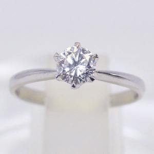 婚約指輪 安い ダイヤモンド 0.6カラット プラチナ 鑑定書付 0.628ct G 