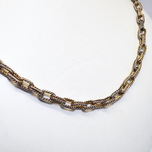 シルバー　ネックレス　チェーン/80cm　N-44　※訳あり（経年劣化/変色）　※長期在庫品　（返品...