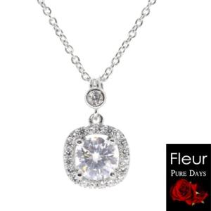 PURE DAYS（ピュアデイズ）　Fleur フルール/ペンダント　キュービック　真鍮　スクエア　PFL-002（取寄せ/代引不可）｜ajewelry